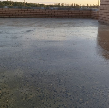 Отшлифованный бетон перед нанесением пропитки